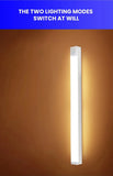 LED light fixture with motion sensor.