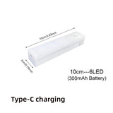 LED light fixture with motion sensor.