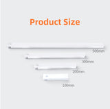 LED light fixture with motion sensor.