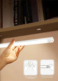 LED light fixture with motion sensor.
