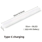 LED light fixture with motion sensor.